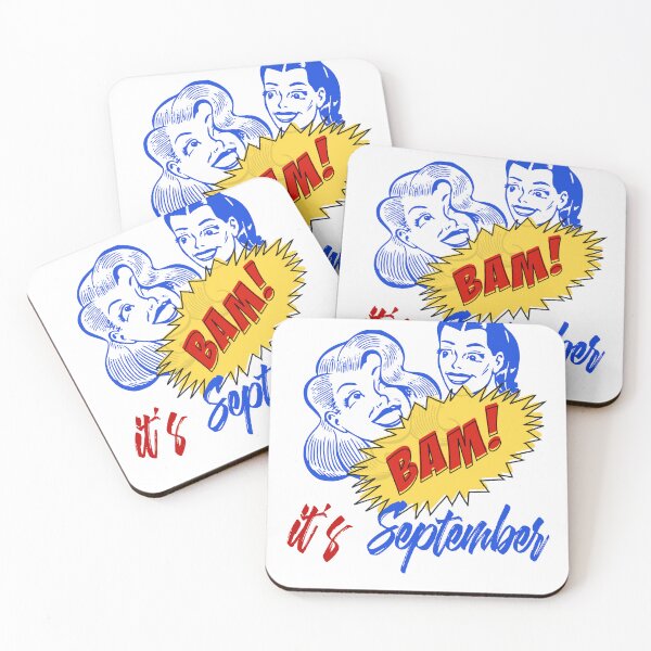 Item preview, BAM! It's September - Cool Retro Design for T-shirts, IPhone Cases, Stickers and Other Accessories	 designed and sold by Ridiculam Toga.