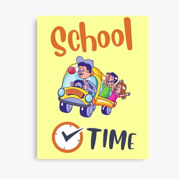 Item preview, School Time, School Bus designed and sold by WORLD-SOFIA.