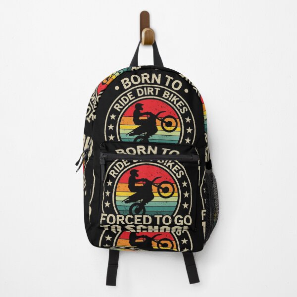 Item preview, Born To Ride Dirt Bikes Forced To School Funny Motorcycle Rider designed and sold by GravitiTees.
