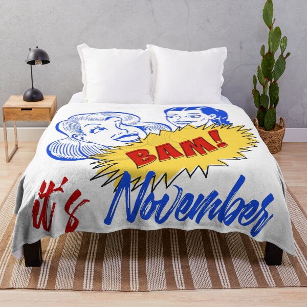 Item preview, BAM! It's November - Cool Retro Design for T-shirts, iPhone Cases, Stickers and Other Accessories designed and sold by Ridiculam Toga.