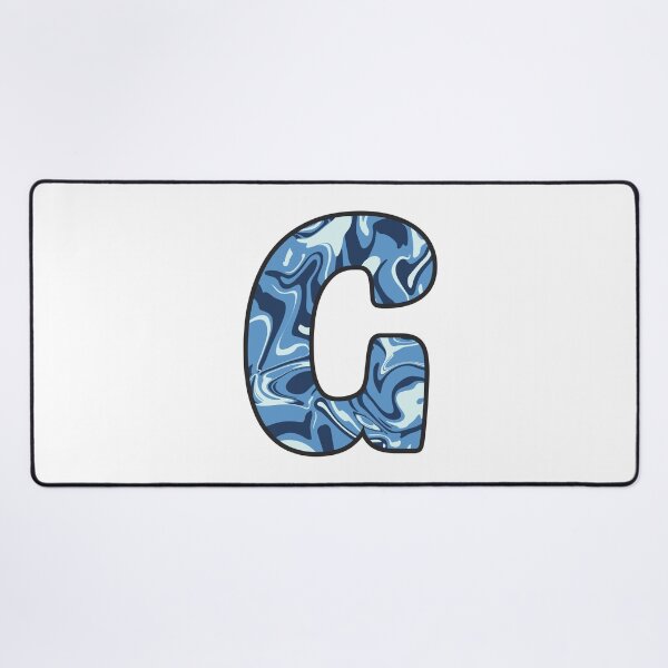 Item preview, G - Blue Marble Alphabet Letter designed and sold by Emmyteddy.