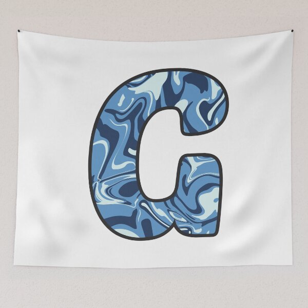 Item preview, G - Blue Marble Alphabet Letter designed and sold by Emmyteddy.