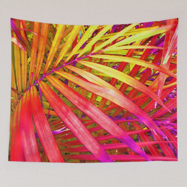 Item preview, Beachy Summer Vibes Beach House Décor Style Mystical Mix Colors Tropical Palm Fronds 1 of 4 designed and sold by Beachy.
