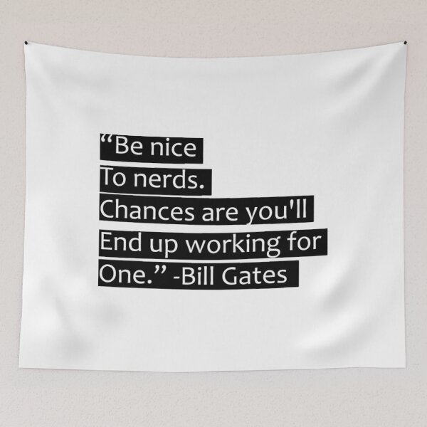 Item preview, Be Nice To Nerds (Black) designed and sold by PaceHuien.