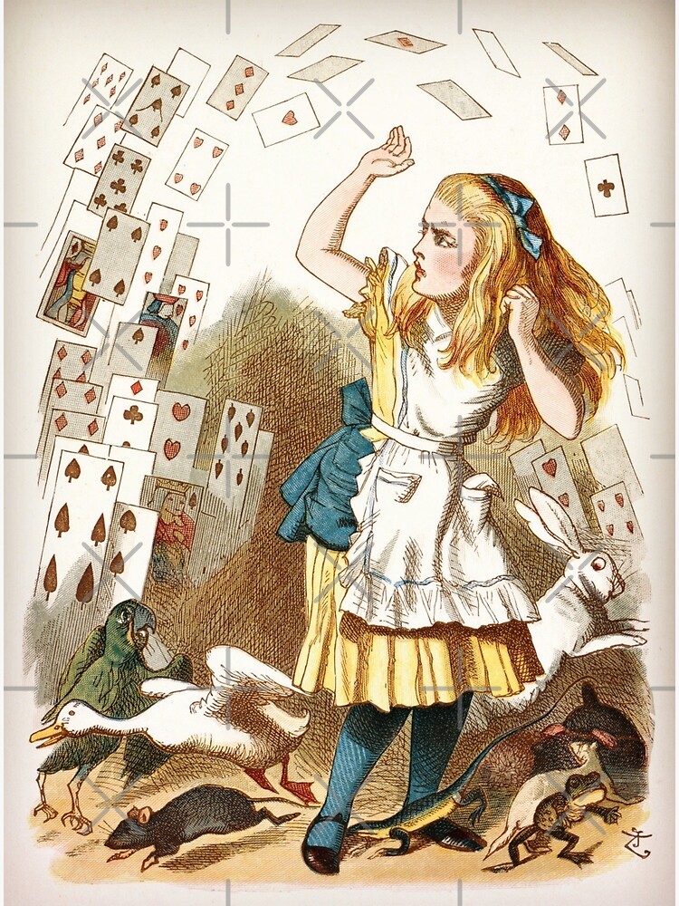 The Shower of Cards, illustration from 'Alice in Wonderland' by