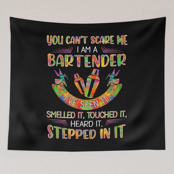 Item preview, You can't scare me i am a bartender funny cool vintage designed and sold by elizabethdawnn.