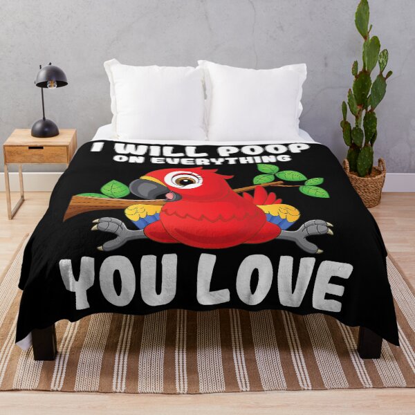 Item preview, I Will Poop On Everything You Love - Parrot Lover Zookeeper designed and sold by Bemumd-art.