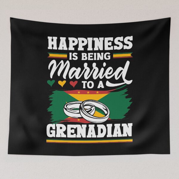 Item preview, Grenada Grenadian Grenadian Flag Marriage Quote designed and sold by ShopTheStyle.