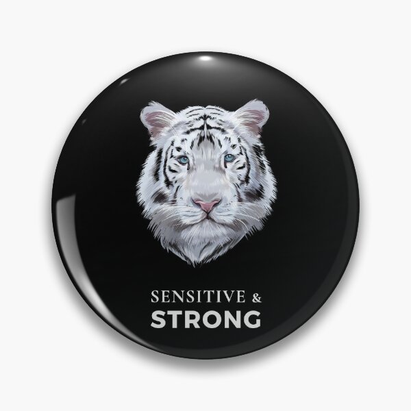 Item preview, Sensitive and Strong (Tiger) designed and sold by HSPgiftshop.