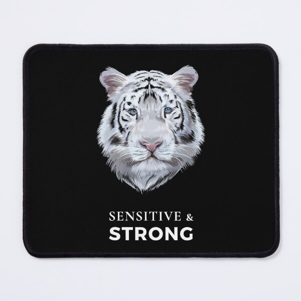 Item preview, Sensitive and Strong (Tiger) designed and sold by HSPgiftshop.
