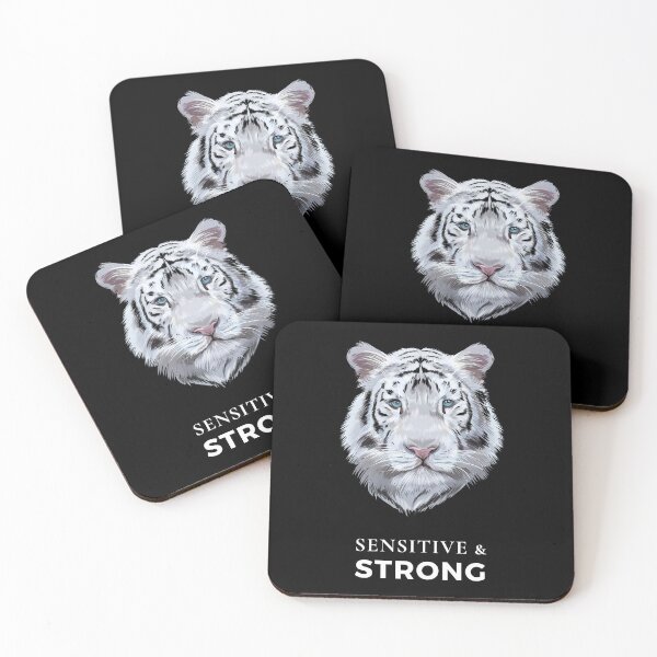 Item preview, Sensitive and Strong (Tiger) designed and sold by HSPgiftshop.