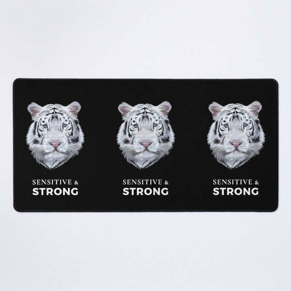 Item preview, Sensitive and Strong (Tiger) designed and sold by HSPgiftshop.