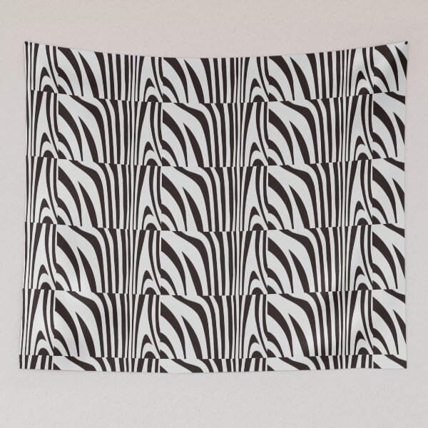 Item preview, white,black,striped pattern,zebra pattern designed and sold by zzzozzo.