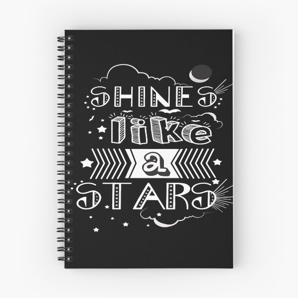 Aperçu de l'œuvre Brille comme une étoile Inspirational Motivational Quotes créée et vendue par creativeideaz.