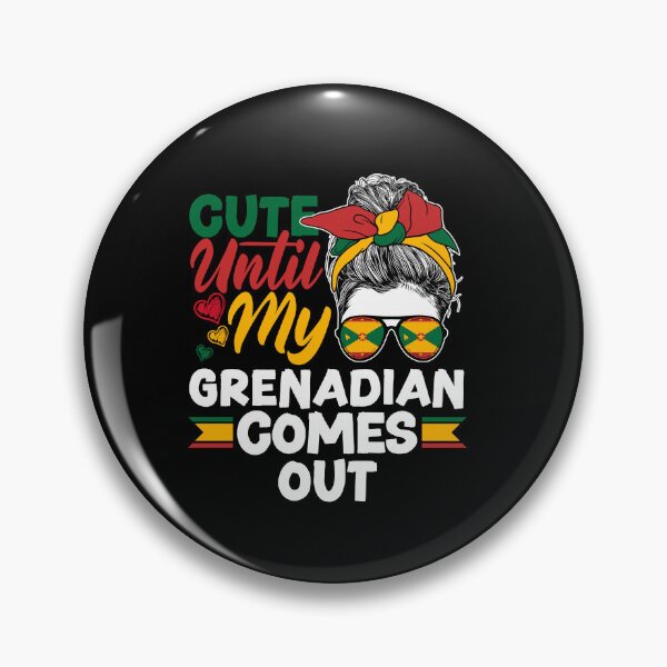 Item preview, Grenada Grenadian Flag Cute Until My Grenadian Comes Out Pun designed and sold by ShopTheStyle.