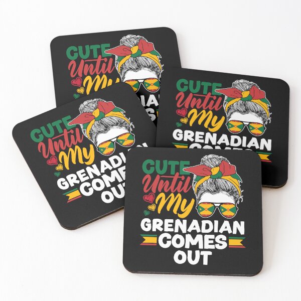 Item preview, Grenada Grenadian Flag Cute Until My Grenadian Comes Out Pun designed and sold by ShopTheStyle.