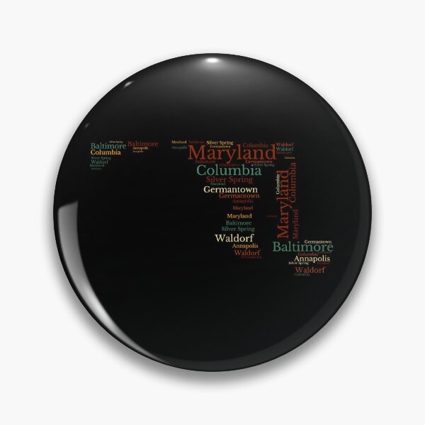 Item preview, Maryland Map and Cities  designed and sold by labatchino10.