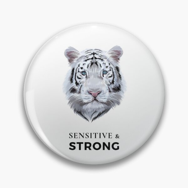 Item preview, Sensitive and Strong (Tiger) designed and sold by HSPgiftshop.