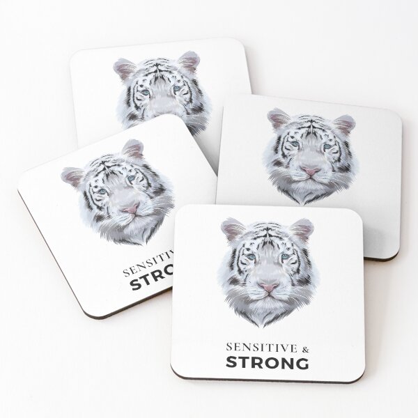 Item preview, Sensitive and Strong (Tiger) designed and sold by HSPgiftshop.