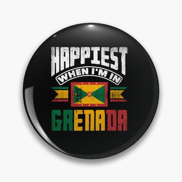 Item preview, Grenada Grenadian Grenadian Flag Happiest When Im In Grenada designed and sold by ShopTheStyle.