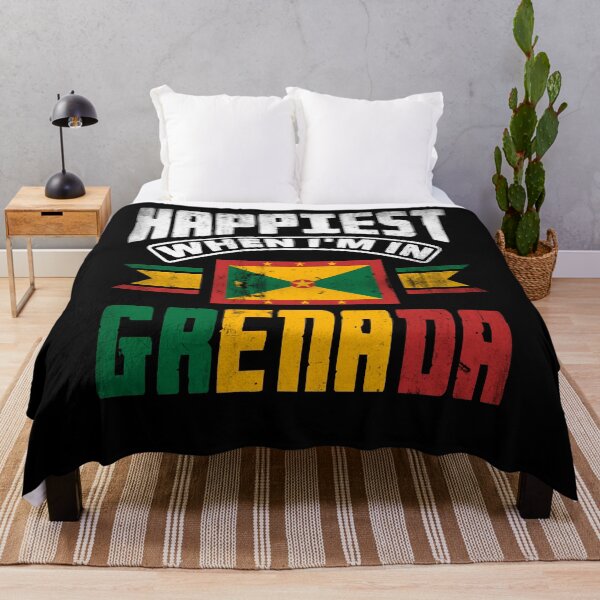 Item preview, Grenada Grenadian Grenadian Flag Happiest When Im In Grenada designed and sold by ShopTheStyle.