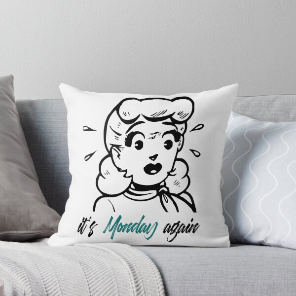 Item preview, It's Monday again - Cool Retro Design for T-shirts, iPhone Cases, Stickers and Other Accessories designed and sold by Ridiculam Toga.