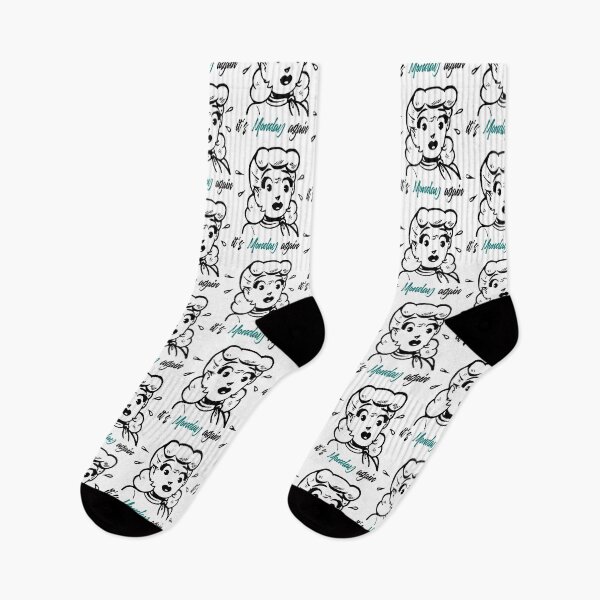 Item preview, It's Monday again - Cool Retro Design for T-shirts, iPhone Cases, Stickers and Other Accessories designed and sold by Ridiculam Toga.