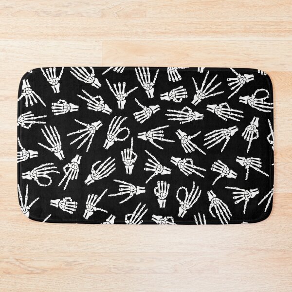 Item preview, Skeleton Hands Halloween Spooky Gothic Hand Signs Pattern designed and sold by GrandeDuc.