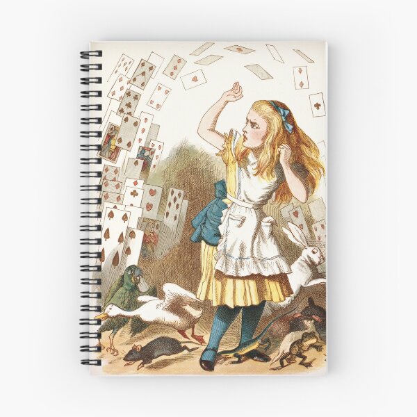 Artikelvorschau, Der Kartenregen aus Alice im Wunderland, illustriert von John Tenniel entworfen und verkauft von LoveSeasonz.