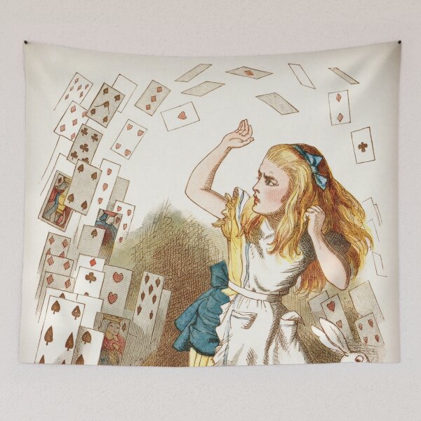 Item preview, The Shower of Cards from Alice in Wonderland, illustrated by John Tenniel designed and sold by LoveSeasonz.