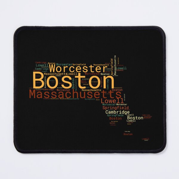 Item preview, Massachusetts Map and Cities  designed and sold by labatchino10.