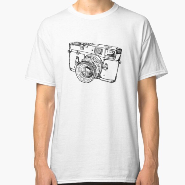 Rangefinder Style Camera Drawing Classic T-Shirt