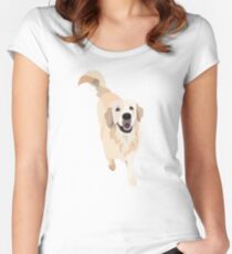 Golden Retriever Doggo Women's Fitted Scoop T-Shirt
