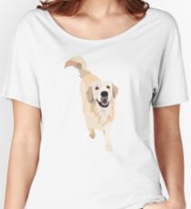 Camiseta ancha para mujer Golden Retriever Doggo
