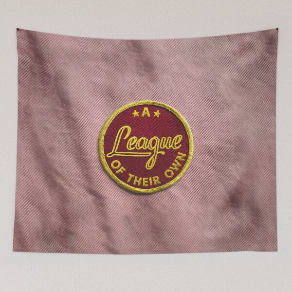 Item preview, A League Of Their Own patch (pink) designed and sold by RainbowCraft.