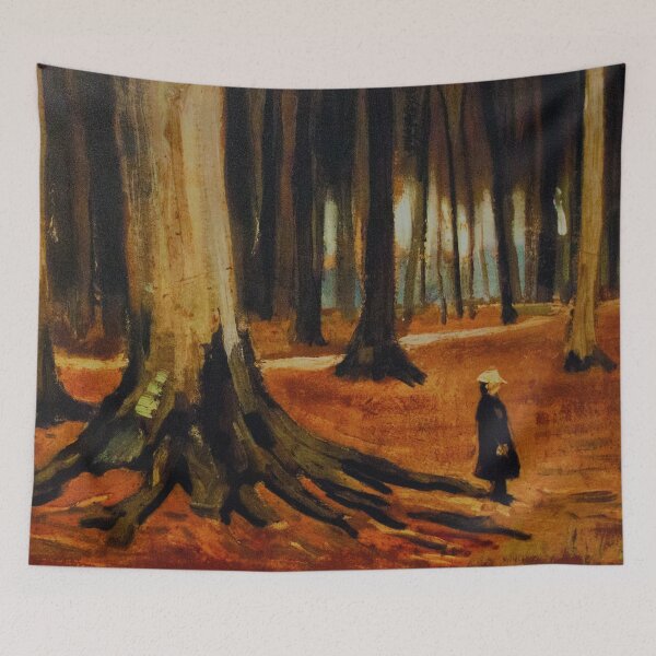 Item preview, Girl in the Woods - Vincent van Gogh designed and sold by SimpleJoyStyle.