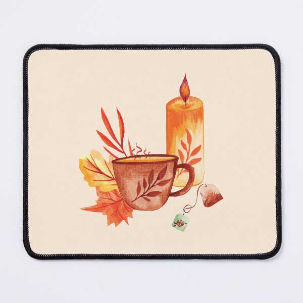 Item preview, "By the candlelight " fall hygge illustration designed and sold by pinkyfish1010.