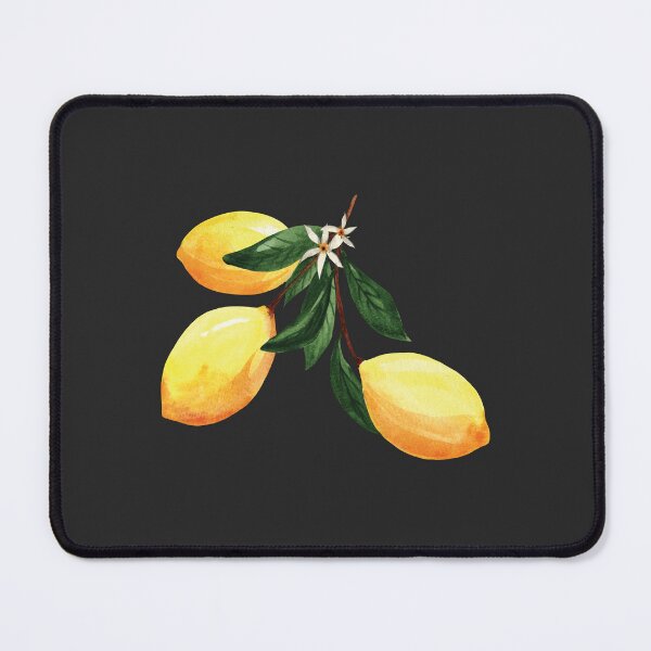 Item preview, Juicy lemon branch watercolor illustration designed and sold by pinkyfish1010.