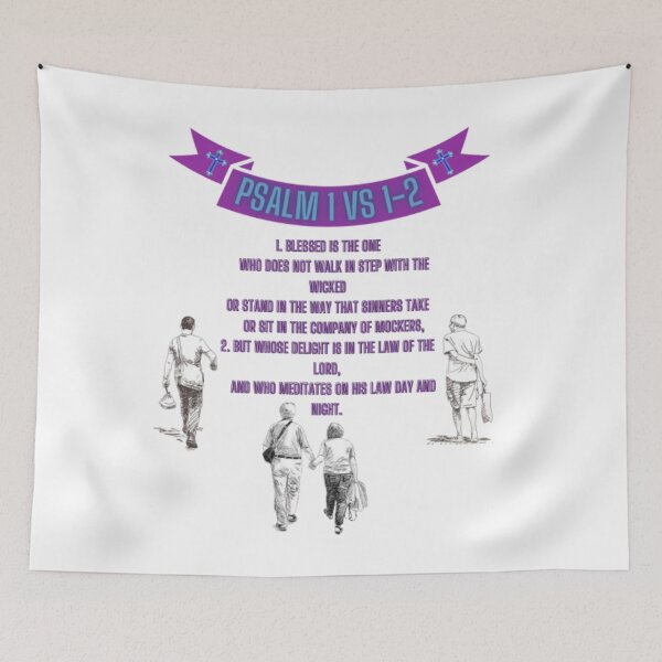 Item preview, Psalm 1 Vs 1-2 Blessed Is The One Who Walks With The Lord designed and sold by Colinrj.