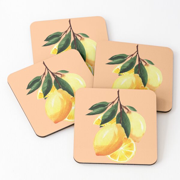 Item preview, Sweet and sour lemon branch watercolor botanical drawing designed and sold by pinkyfish1010.