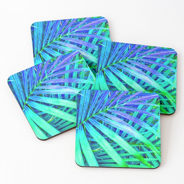 Item preview, Beachy Summer Vibes Beach House Décor Style Mystical Mix Colors Tropical Palm Fronds 3 of 4 designed and sold by Beachy.