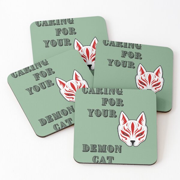 Item preview, caring for your demon cat essential t-shirt, t-shirts, evil cat essential t-shirts designed and sold by BLUE  bubble.