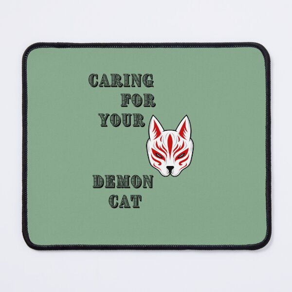 Item preview, caring for your demon cat essential t-shirt, t-shirts, evil cat essential t-shirts designed and sold by BLUE  bubble.