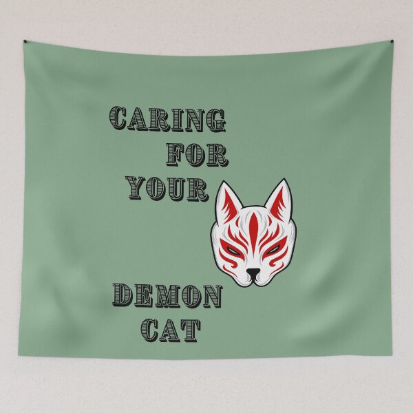 Item preview, caring for your demon cat essential t-shirt, t-shirts, evil cat essential t-shirts designed and sold by BLUE  bubble.