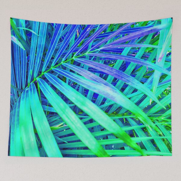 Item preview, Beachy Summer Vibes Beach House Décor Style Mystical Mix Colors Tropical Palm Fronds 3 of 4 designed and sold by Beachy.