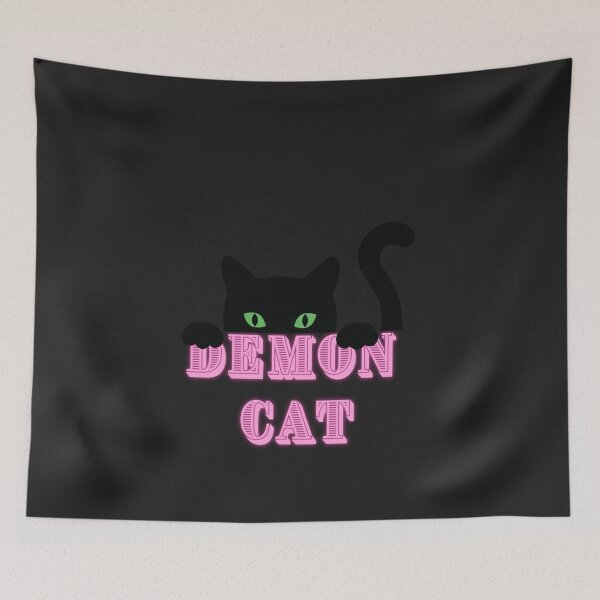 Item preview,  demon cat essential t-shirt, t-shirts, evil cat essential t-shirts designed and sold by BLUE  bubble.