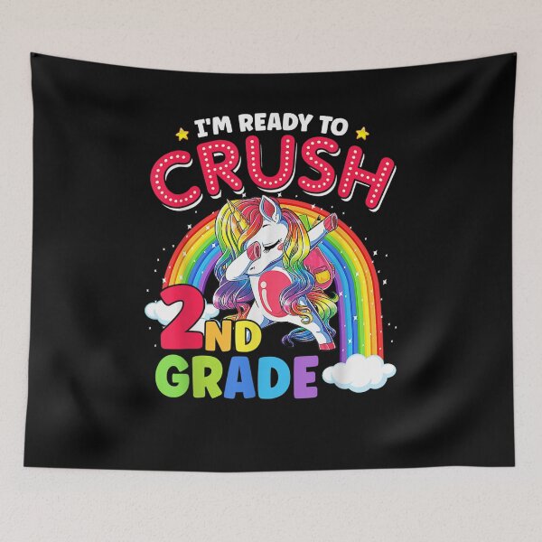 Item preview, I'm Ready To Crush 2nd Grade Dabbing Unicorn Back To School  designed and sold by vergiebee.