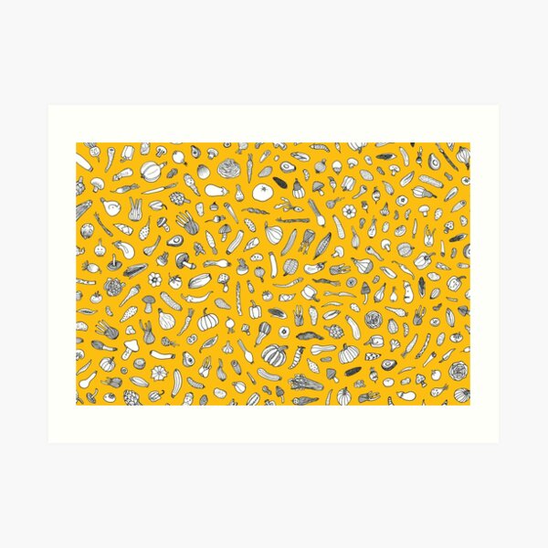 Vegetables - yellow - Art Print