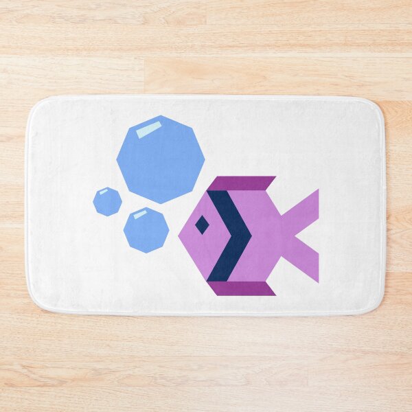 Item preview, Purple fish geometric design designed and sold by lizafaitho.