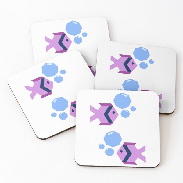 Item preview, Purple fish geometric design designed and sold by lizafaitho.